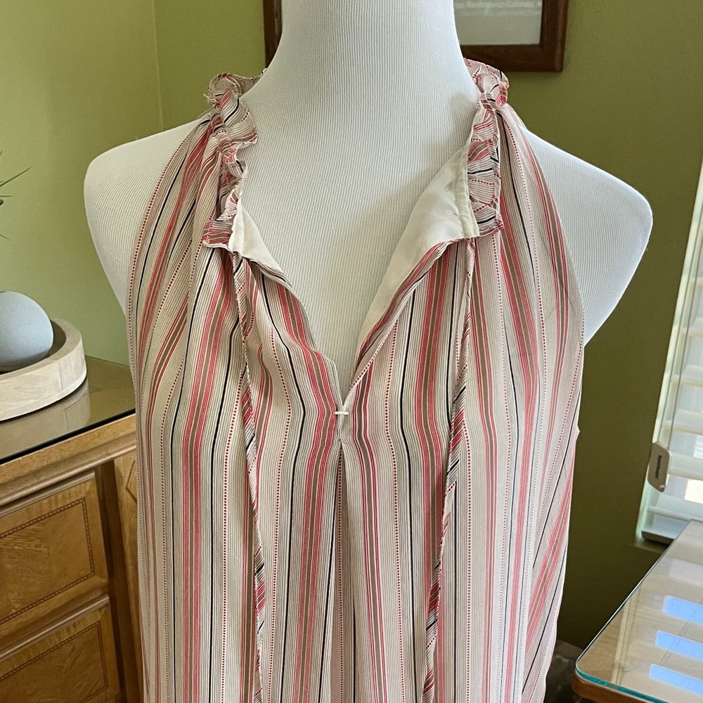 Max Studio Chiffon Racerback Top…NWT